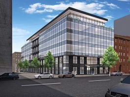 Rendering of the new building at 330 E 62 (Maddd Equities)